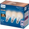 3x LED izzó E27 A60 8W = 60W 806lm 2700-6500K TW Intelligens OKOS WiFi Bluetooth WiZ App Philips