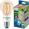 LED izzó E27 A60 4,3 W = 60 W 903 lm 2700-4000 K TW FILAMENT UltraEfficient Smart WiFi Bluetooth WiZ App Philips