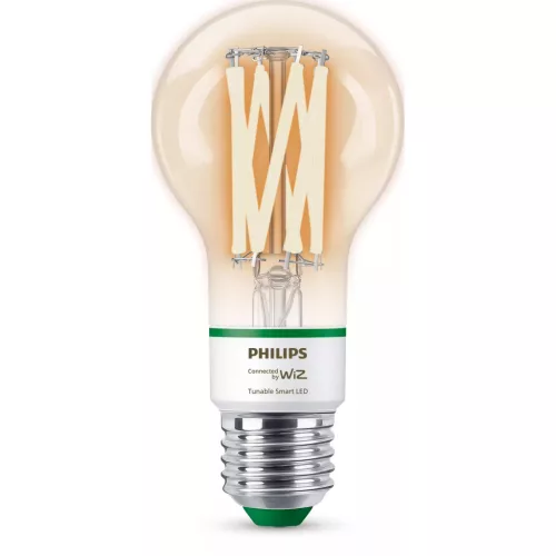 LED izzó E27 A60 4,3 W = 60 W 903 lm 2700-4000 K TW FILAMENT UltraEfficient Smart WiFi Bluetooth WiZ App Philips