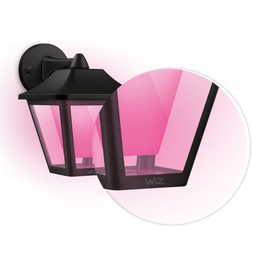 Kerti LED fali lámpa homlokzati kültéri lámpa 9,5 W RGB SMART WiFi WiZ