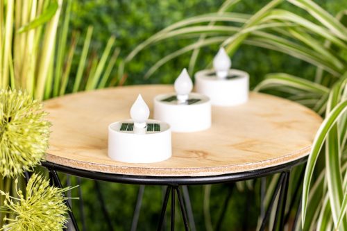 LED napelemes lampa teamécses gyertyaláng kicsi