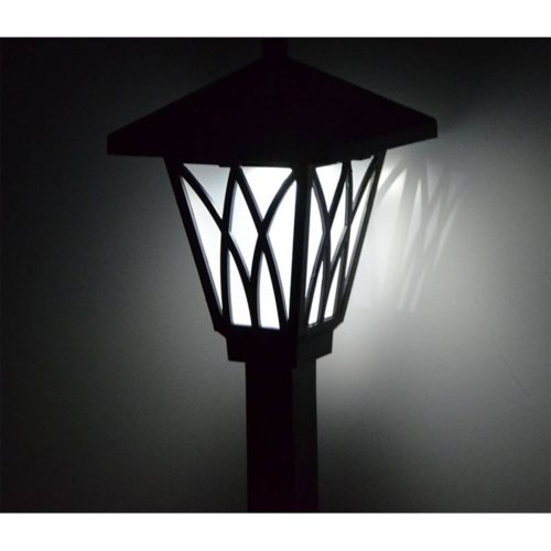 Napelemes kerti lámpa LED függőlámpás IP44 27cm-es szürkületérzékelő