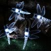 Solar Girland Garden DECORATIVE Light Chain 20 LED átlátszó szitakötők, hideg színben