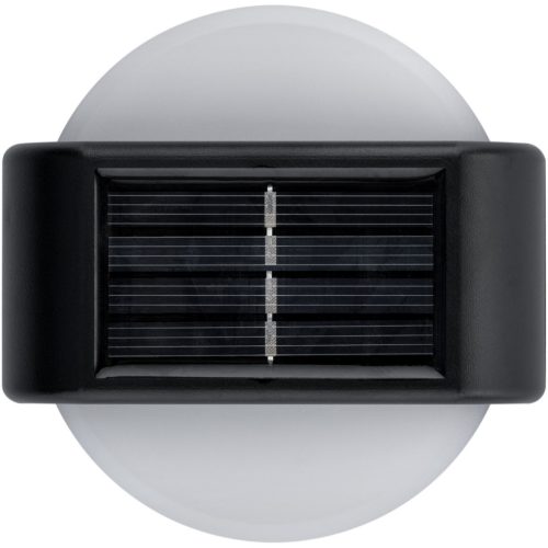 2x kerti napkollektoros LED lámpa oldalfali lámpa felső, alsó kerek rögzítőkészlet