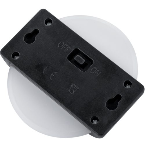 2x kerti napkollektoros LED lámpa oldalfali lámpa felső, alsó kerek rögzítőkészlet