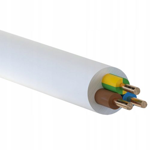 Kábel YDY 450/750V 3x1,5mm fehér 1m ELEKTROMOS KÁBEL