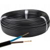 Kábel OMYp 300/300V 2x1mm fekete 1m ELEKTROMOS KÁBEL