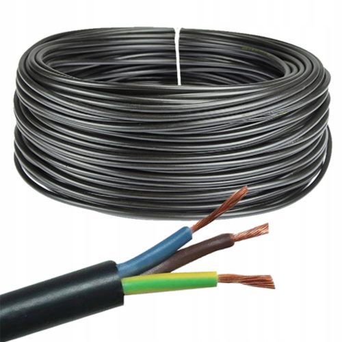 Kábel OMY 300/300V 3x1,5mm fekete 1m ELEKTROMOS KÁBEL