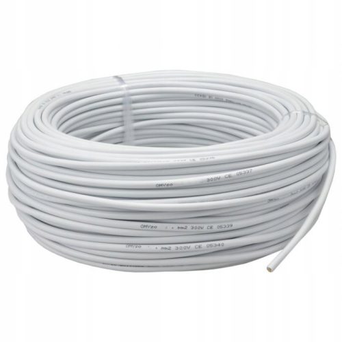 Vezetékkábel OWY H05VV-F 300/500V 3x1,5mm fehér 1m ELEKTROMOS KÁBEL