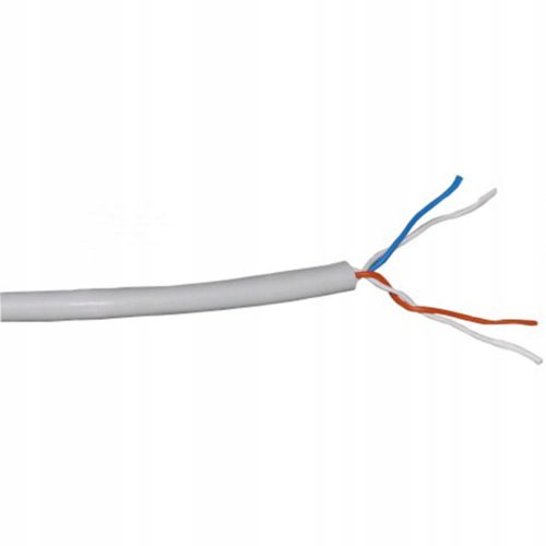 Vezetékkábel YTKSY 2x2x0,5mm Távközlés Fehér 1m ELEKTROMOS KÁBEL