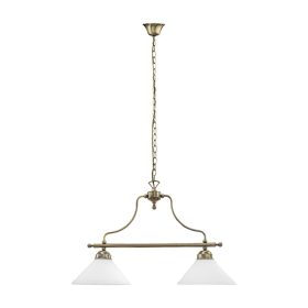   Mennyezeti lámpa, függő csillár, 2x E27, barna, klasszikus, Marian 2707, Rabalux