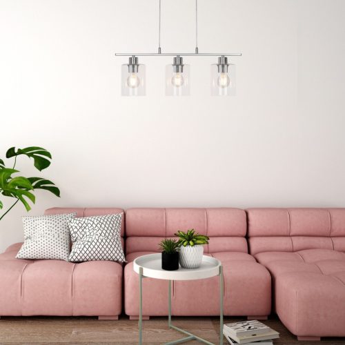 Mennyezeti lámpa, 3x E27, króm, modern, Miroslaw Rabalux