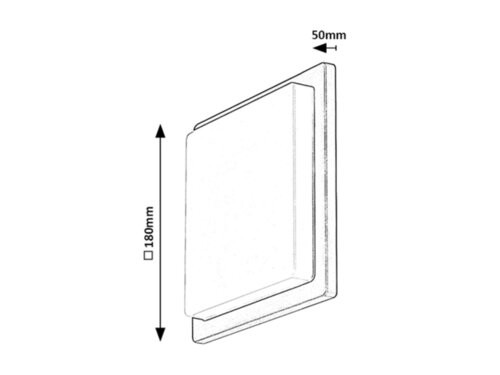 Kerti lámpa LED fali lámpa ONTARIO 8W 4000K IP65 négyzet fehér antracit RABALUX