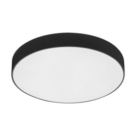   LED kerti mennyezeti kültéri lámpa TARTU IP44 24W kör alakú mennyezeti lámpa fekete-fehér RABALUX