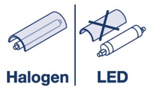 R7S LED izzószál 12.5W = 100W 1521lm 2700K meleg 118mm RADIUM Ledline Essence