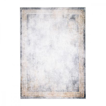 Csúszásgátló szőnyeg VINTAGE Carpet Runner szürke és krém arany keret 120x170 cm GOLDLUX