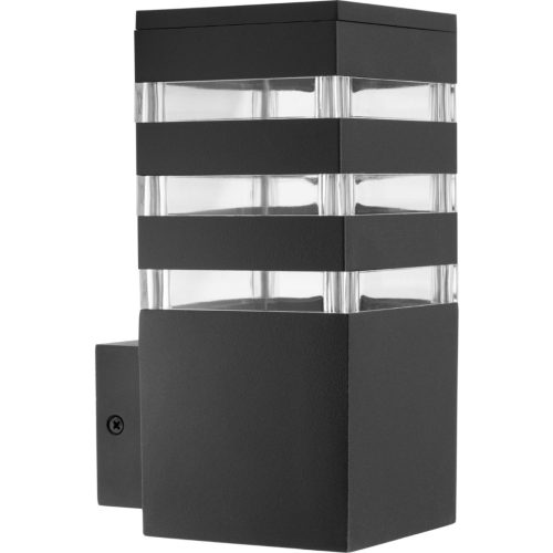 Egyszerű kerti fali lámpa LED E27 homlokzati lámpa TEKSAS grafit GOLDLUX (Polux)