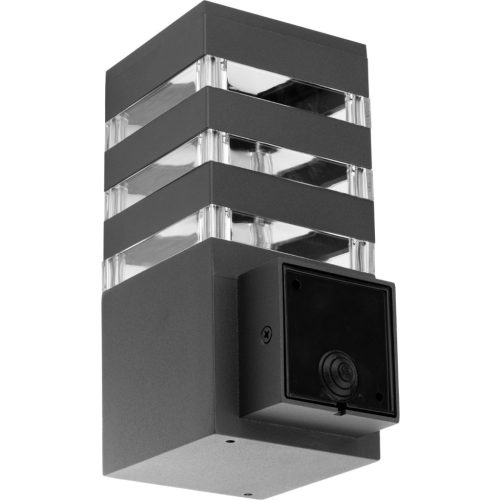 Egyszerű kerti fali lámpa LED E27 homlokzati lámpa TEKSAS grafit GOLDLUX (Polux)