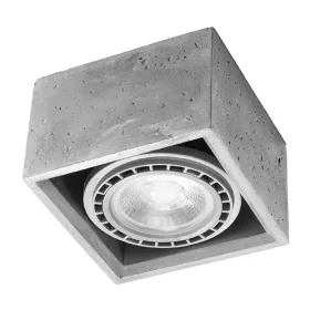   Felületre szerelhető lámpatest QUATRO 1 GU10 ES111 Spot Square Grey SOLLUX