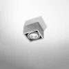 Felületre szerelhető lámpatest QUATRO 1 GU10 ES111 Spot Square Grey SOLLUX