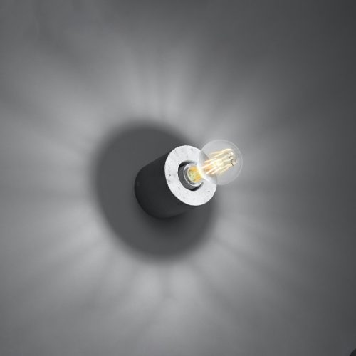 SALGADO E27 LED fali lámpa beton SOLLUX