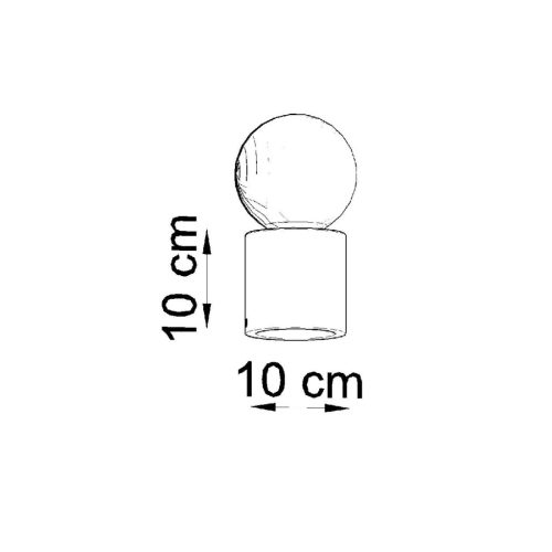 SALGADO E27 Éjszakai Asztali lámpa Beton SOLLUX