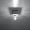 Felületre szerelhető lámpatest ARIZ E27 Spot Grey Cube SOLLUX