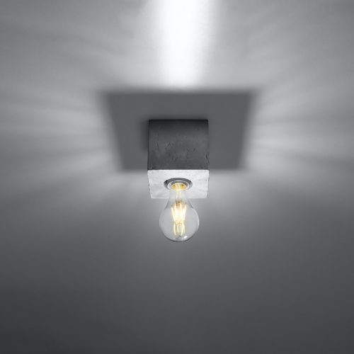 Felületre szerelhető lámpatest ARIZ E27 Spot Grey Cube SOLLUX