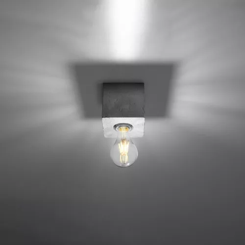 Felületre szerelhető lámpatest ARIZ E27 Spot Grey Cube SOLLUX
