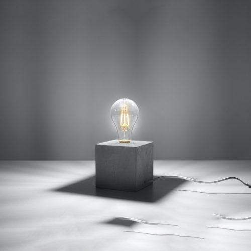 ARIZ E27 Éjszakai asztali lámpa beton SOLLUX