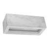 VEGA E27 LED Fali lámpa Négyszögletű 30cm Beton SOLLUX