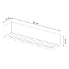 LED fali lámpa VEGA 2xE27 négyszögletes fali lámpa 50cm beton SOLLUX