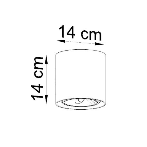 Felületre szerelhető CULLO 140 GU10 Spot Tube Ipari Szürke SOLLUX