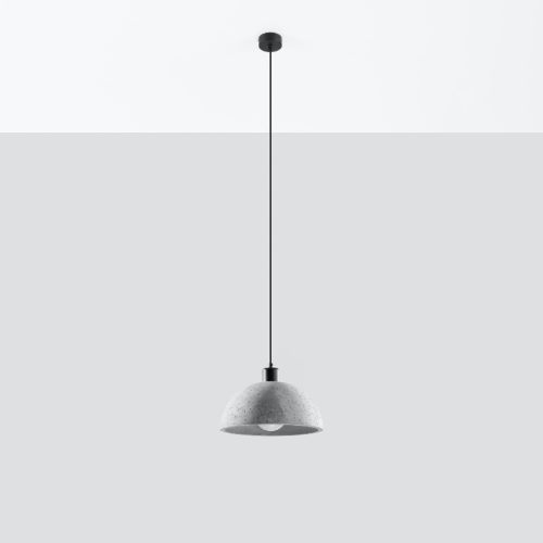 PABLITO E27 függő mennyezeti lámpa túlnyúló loft szürke SOLLUX