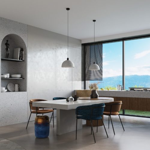 PABLITO E27 függő mennyezeti lámpa túlnyúló loft szürke SOLLUX