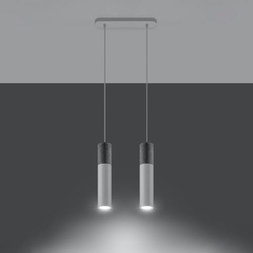 BORGIO 2xGU10 fehér LED mennyezeti lámpa SOLLUX