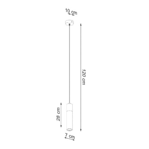 ZANE GU10 túlnyúló LED mennyezeti lámpa szürke SOLLUX