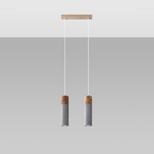 Mennyezeti mennyezeti LED lámpa ZANE 2xGU10 Szürke SOLLUX