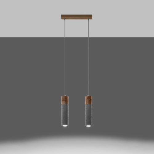 Mennyezeti mennyezeti LED lámpa ZANE 2xGU10 Szürke SOLLUX