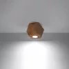 Felületre szerelhető lámpatest WOODY GU10 Geometric Wooden SOLLUX