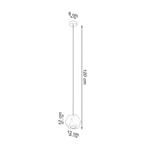 WOODY GU10 natúr fából függő mennyezeti lámpa SOLLUX
