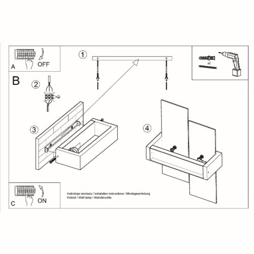 FENIKS 1 E27 Modern hullámlámpa SOLLUX