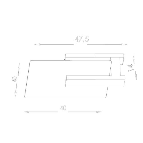 LAPPO LED mennyezeti lámpa 2xE27 négyzet alakú lámpatest fehér SOLLUX