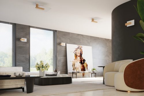 LAPPO LED mennyezeti lámpa 2xE27 négyzet alakú fa lámpatest SOLLUX