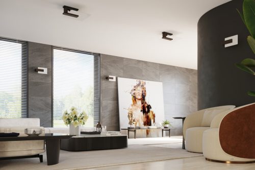 LAPPO LED mennyezeti lámpa 2xE27 négyzet alakú Wenge lámpatest SOLLUX