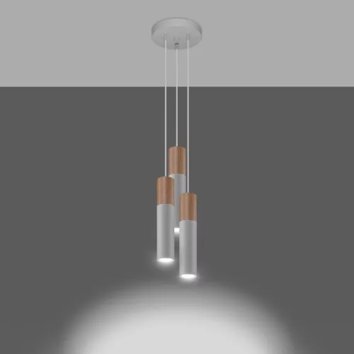 LED függőlámpa PABLO 3P 3xGU10 Fehér SOLLUX
