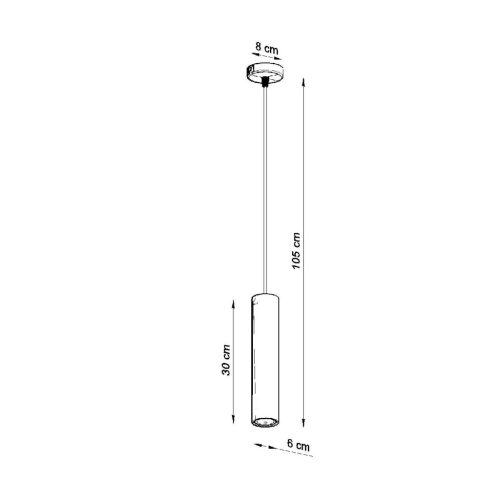 LINO 1 GU10 túlnyúló skandináv fa mennyezeti lámpa SOLLUX