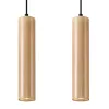 LED függesztett mennyezeti lámpa LINO 2xGU10 Natural Wood SOLLUX