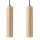 LED függesztett mennyezeti lámpa LINO 2xGU10 Natural Wood SOLLUX