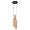 LED függesztett mennyezeti lámpa LINO 3P 3xGU10 Natural Wood SOLLUX